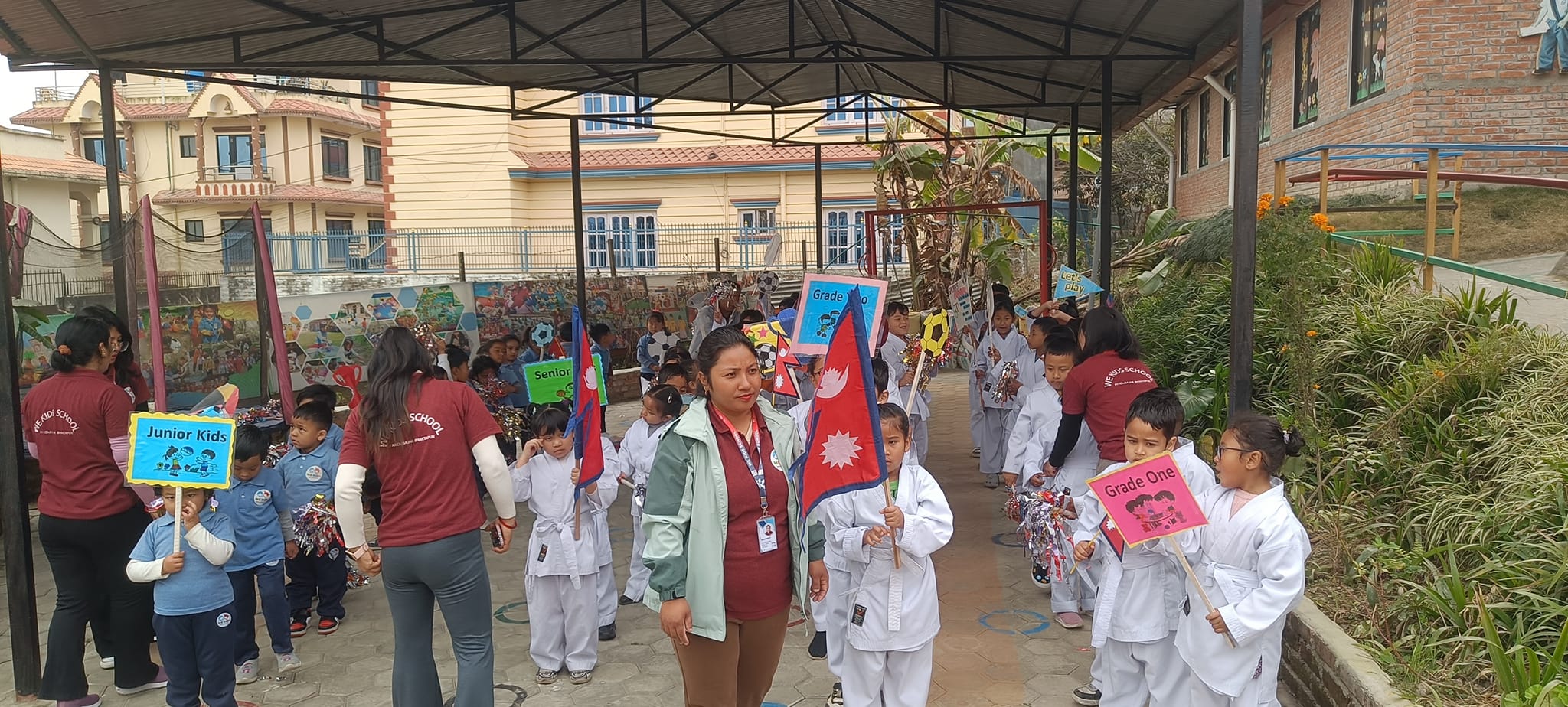 वी किड्स स्कूल सूर्यविनायकमा स्पोट्स कार्निभल २०८०