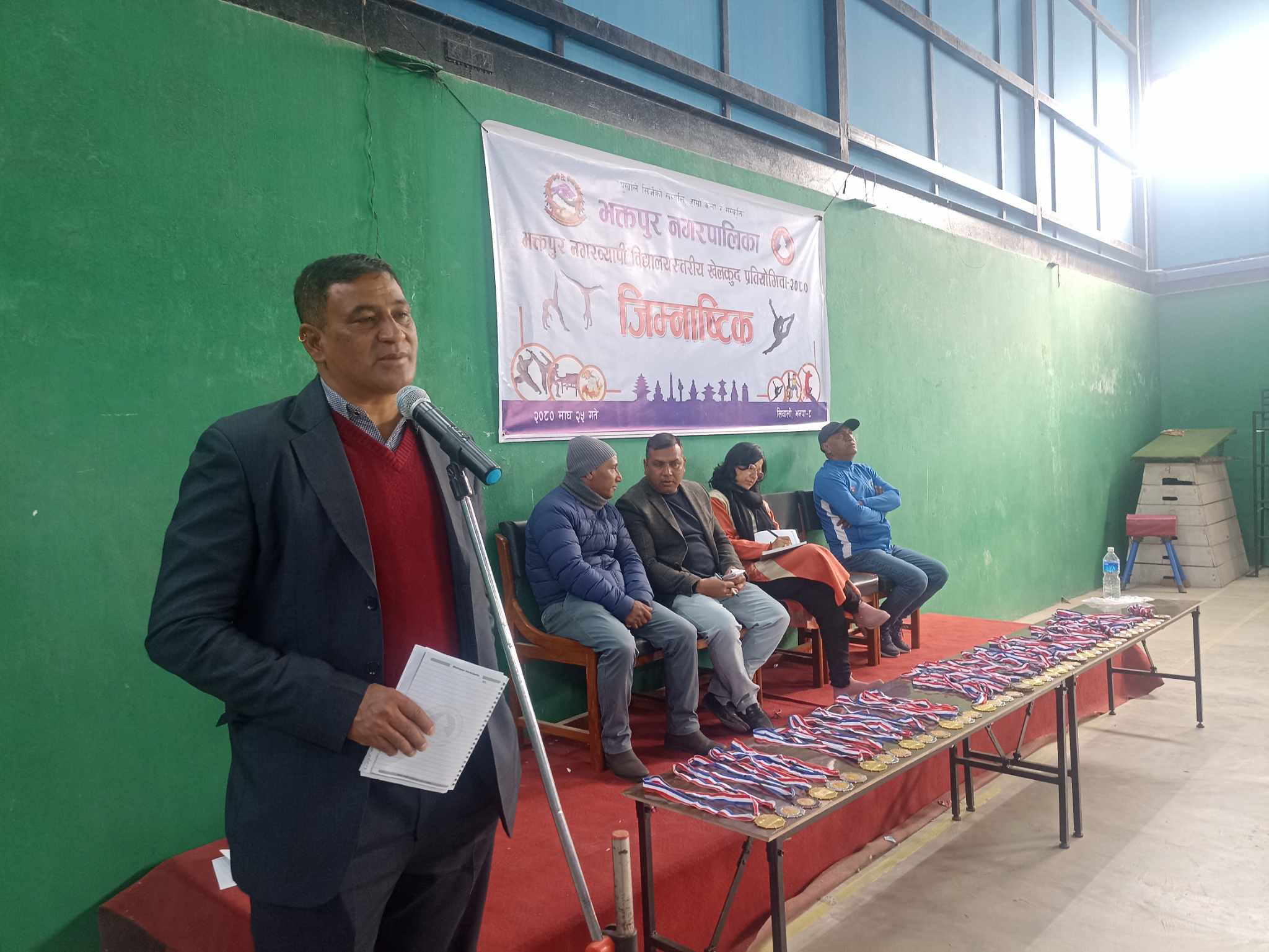 सकियो जिम्याष्टिक पनि ः उत्कृष्टलाई प्रमाणपत्र वितरण 