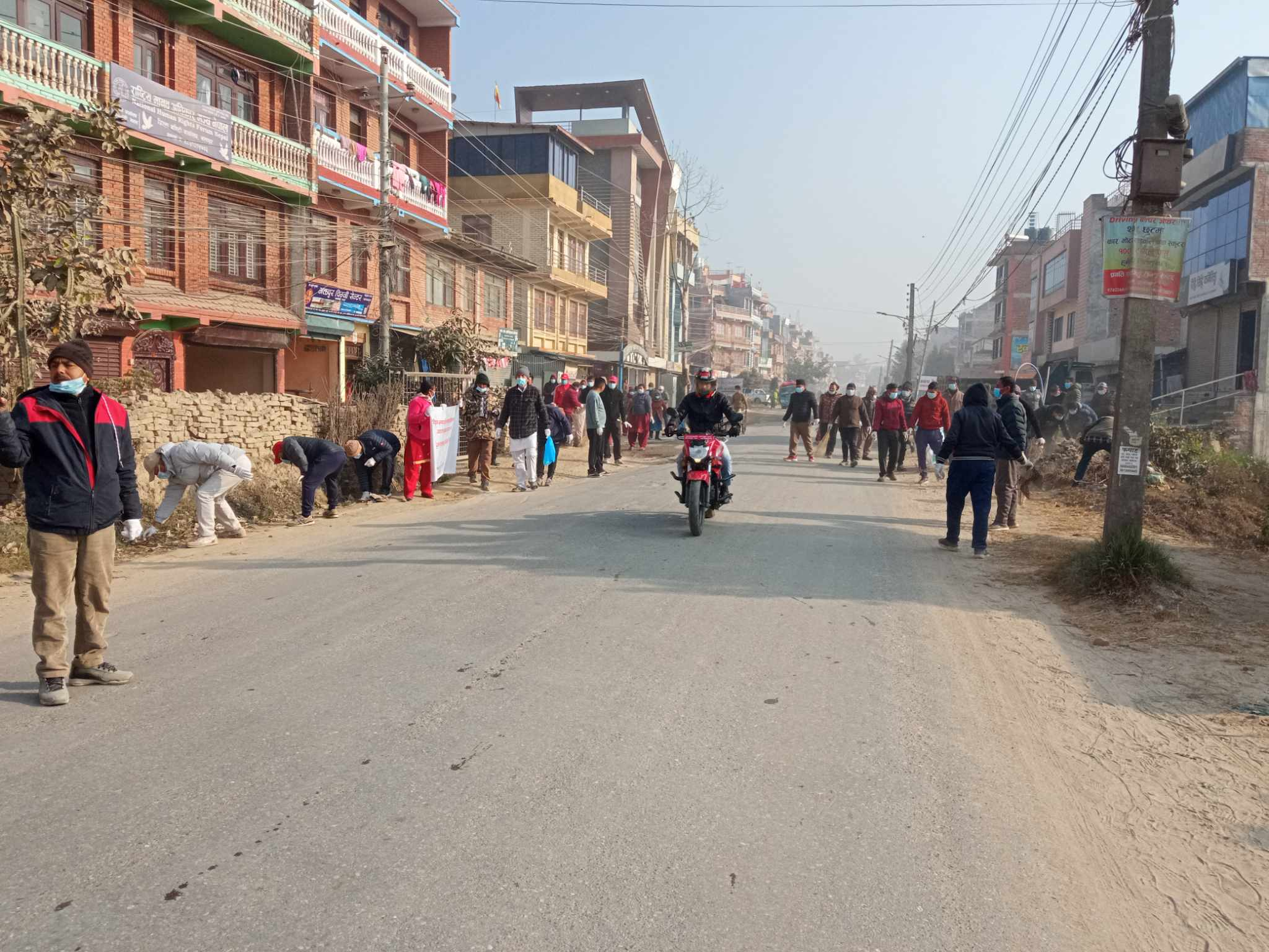 दथु पःली व्यारेकदेखि लान्चाफल्चासम्म सरसफाइ 