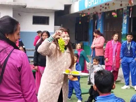 Alphabet  started in Bhim Adarsha with free dress