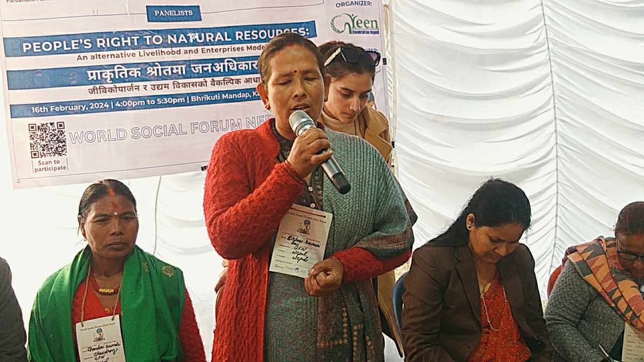 भृकुटीमण्डपमा जारी विश्व सामाजिक मञ्च तस्वीरमा