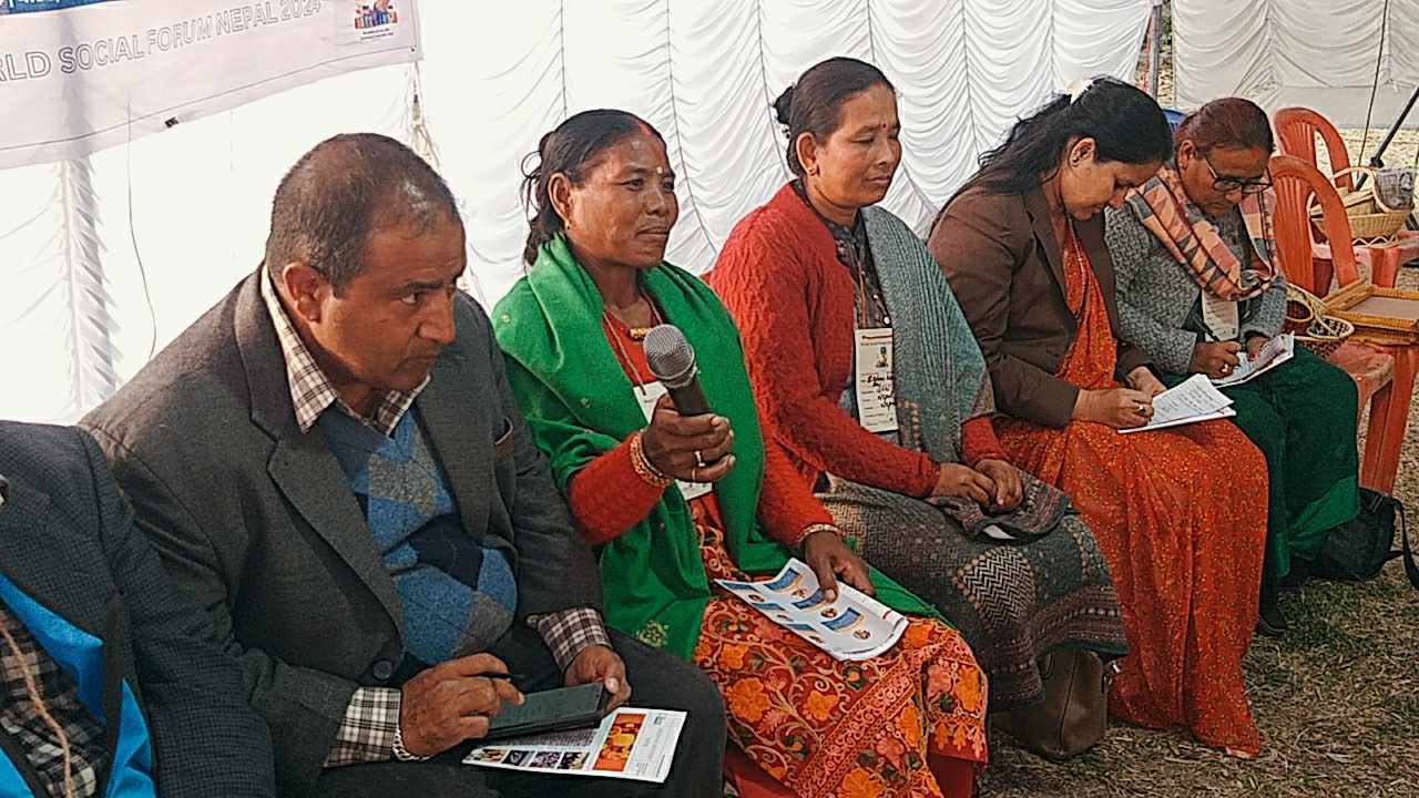 भृकुटीमण्डपमा जारी विश्व सामाजिक मञ्च तस्वीरमा