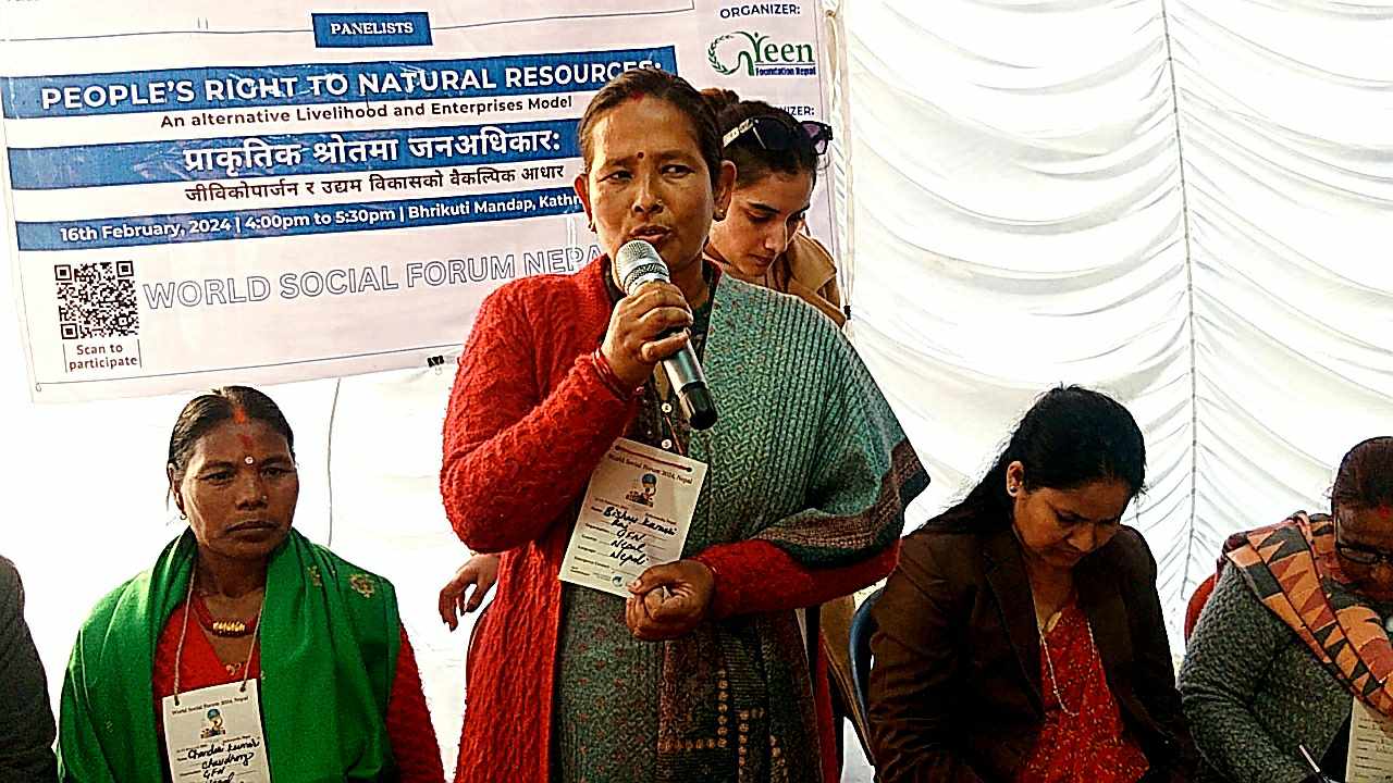 भृकुटीमण्डपमा जारी विश्व सामाजिक मञ्च तस्वीरमा