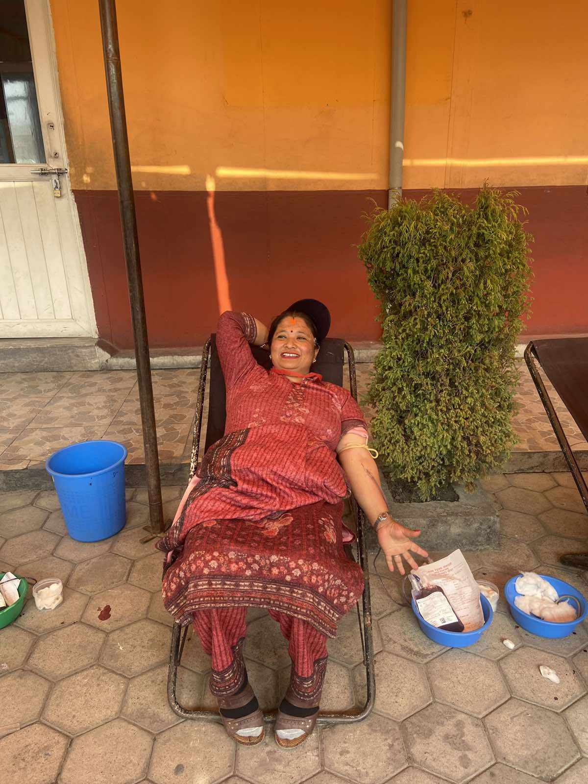 एक सय सात जनाले गरे रक्तदान 