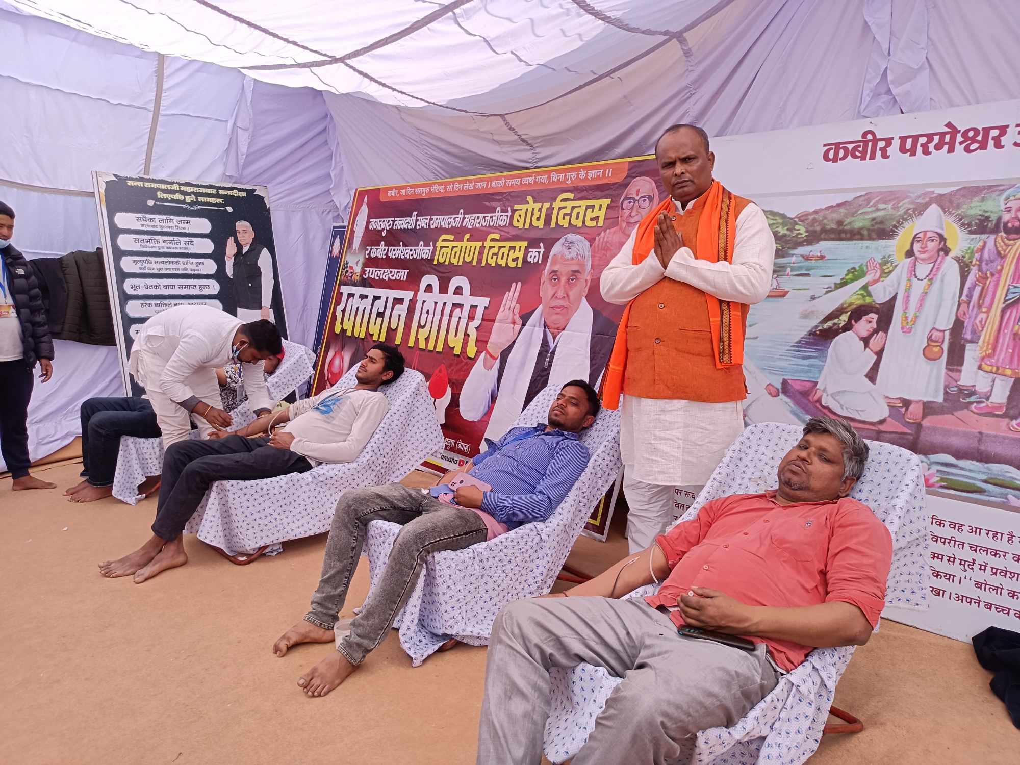 सतलोक आश्रम धनुषामा एकै साथ भयो १० नव जोडीहरुको दाइजोरहित विवाह