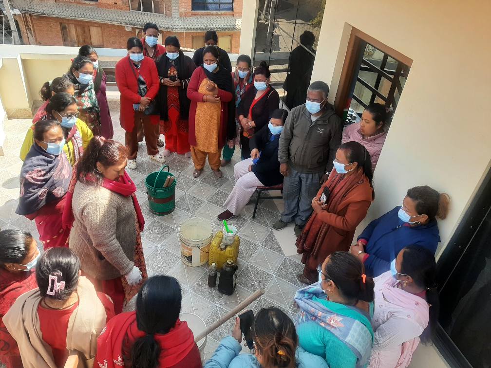 समदर्शीमा साबुन बनाउने तालिम सम्पन्न