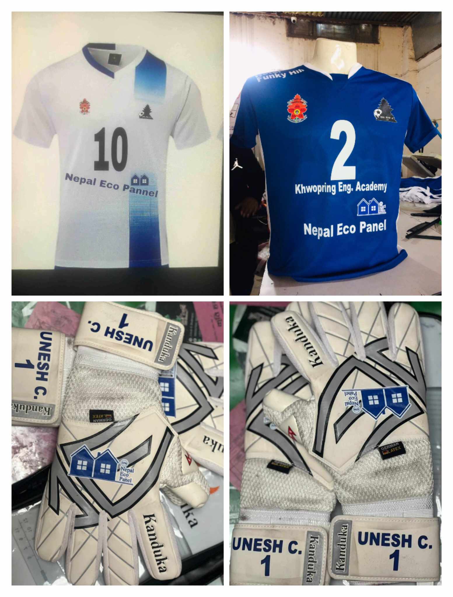 जब नेपाल इको प्यानलको जर्सीमा खेलाडी मैदानमा पुगे .........