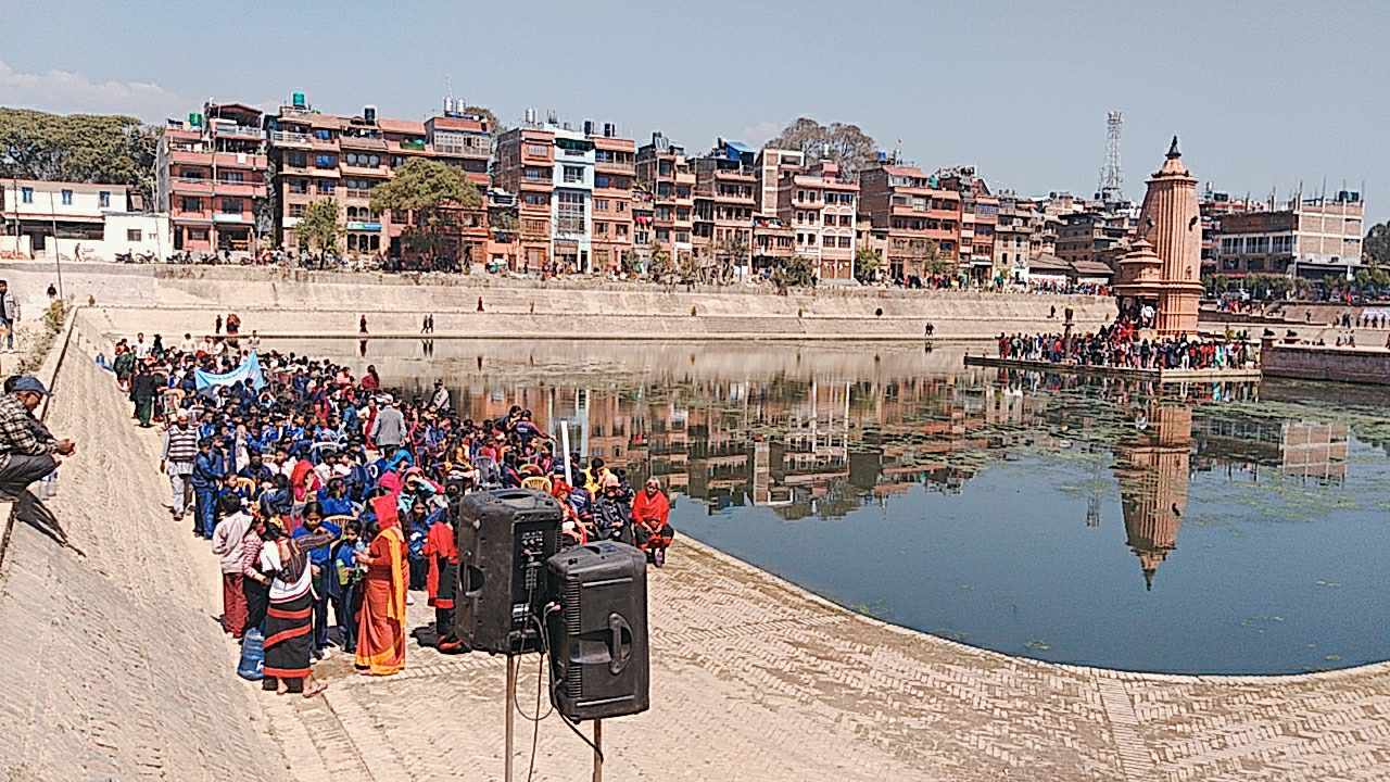 यस्तो रहयो भाजु पुखू र जलेश्वर मन्दिरको उदघाटन समारोह