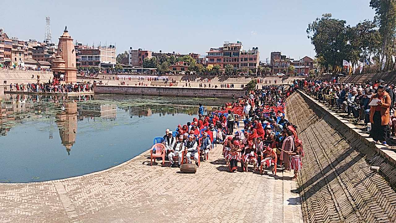 यस्तो रहयो भाजु पुखू र जलेश्वर मन्दिरको उदघाटन समारोह