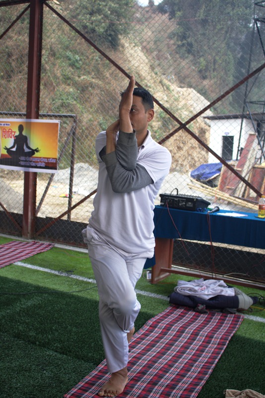 विद्यार्थीका लागि योग शिविर सञ्चालन