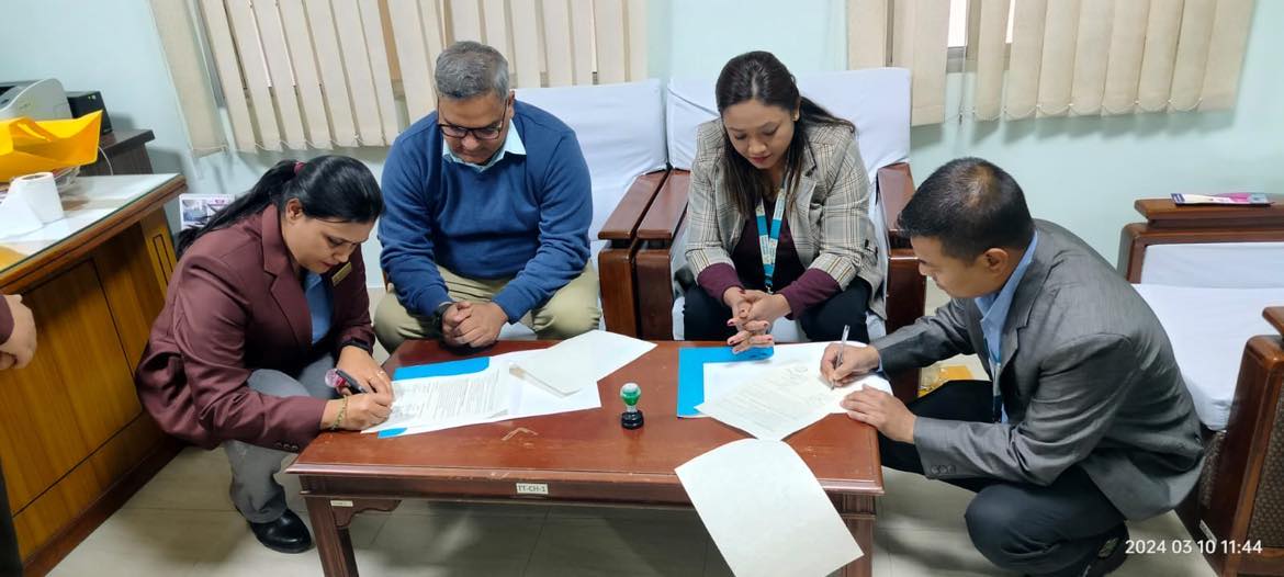 काठमाडौं क्यान्सर सेन्टर ताथली र कुमारी बैंक जगाती भक्तपुरबीच सम्झौता