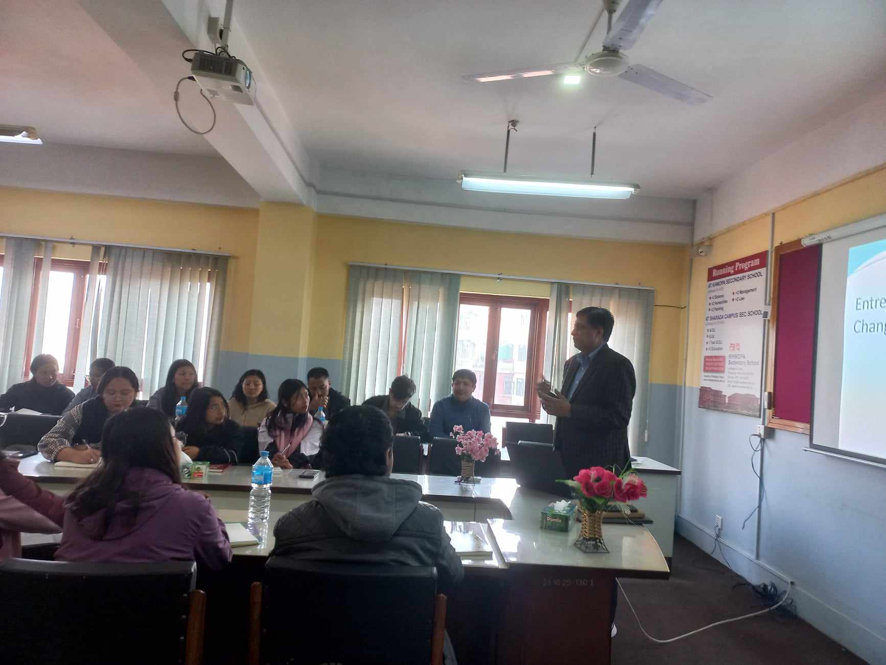 ख्वप कलेजमा उद्यमशीलताबारे प्रशिक्षण सुरु