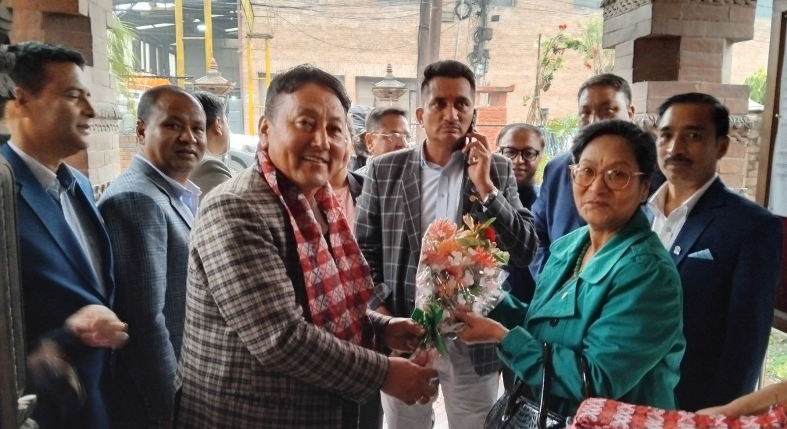 पोखरा उद्योग वाणिज्य संघका पदाधिकारी भक्तपुरमा