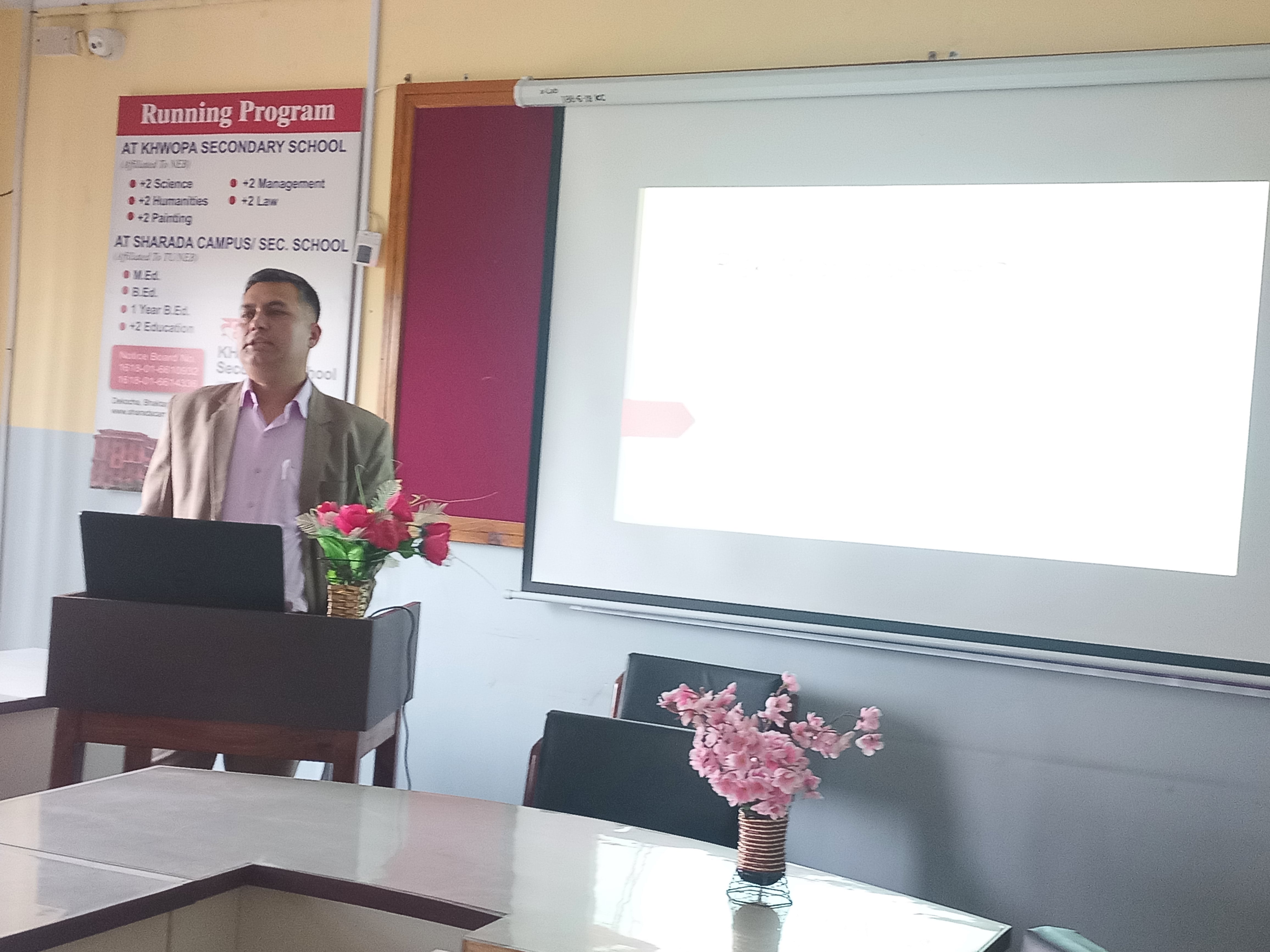 व्यवसायमा हुने जोखिम न्युनीकरण र डिजिटल माकेटिङबारेमा ख्वपमा प्रशिक्षणमा
