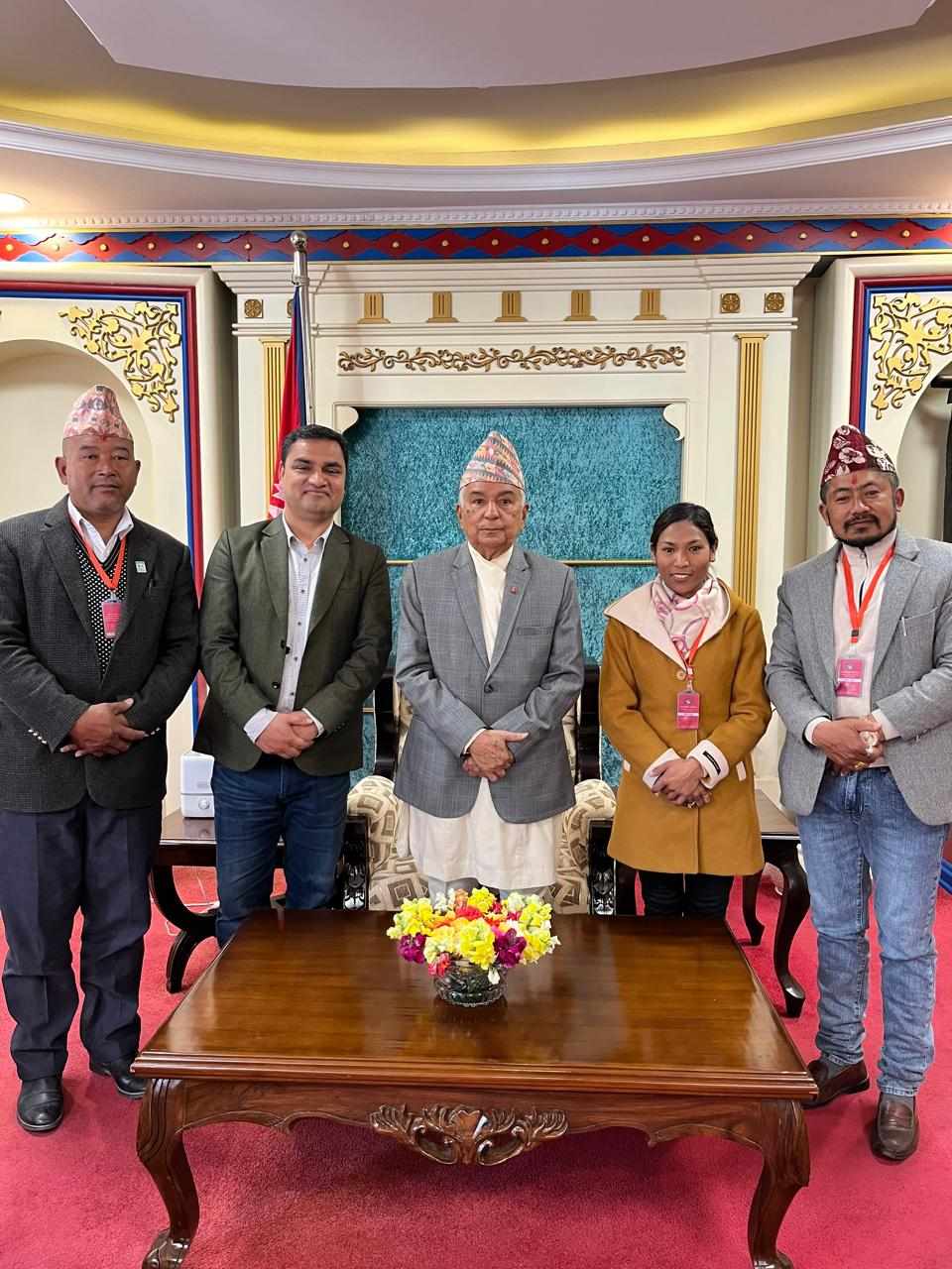 पहिलो पटक राष्ट्रपति पौडेलको गरिमामय उपस्थितीको लागी निमन्त्रणा