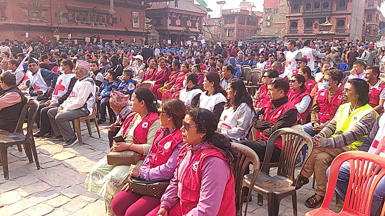 सकियो विस्का जात्राको सदभाव रयाली