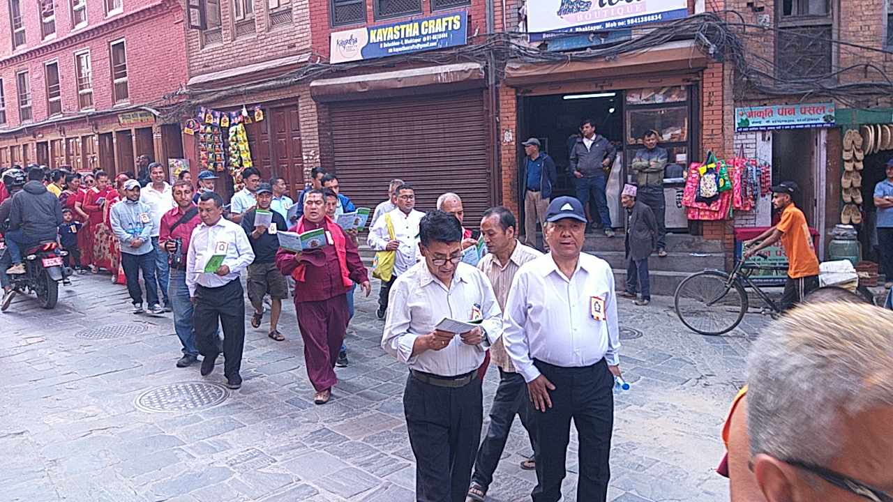 सक्व पूर्णिमाको अवसरमा भएको पदयात्रा तस्वीरहरुमा 