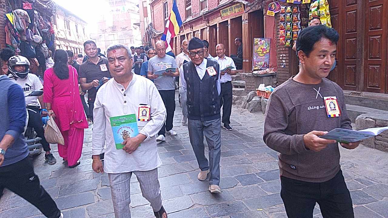 सक्व पूर्णिमाको अवसरमा भएको पदयात्रा तस्वीरहरुमा 