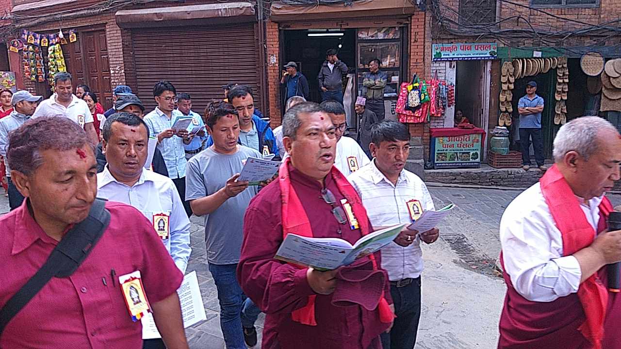 सक्व पूर्णिमाको अवसरमा भएको पदयात्रा तस्वीरहरुमा 