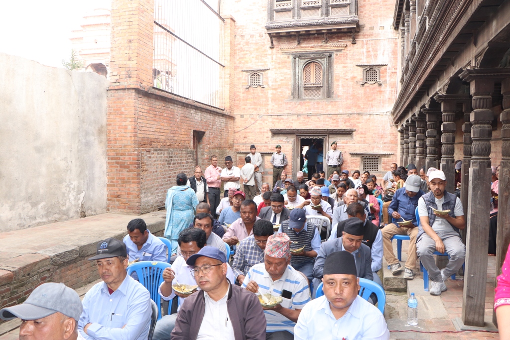 ३४६ वर्ष पुरानो थन्थु दरबार शिलान्यास