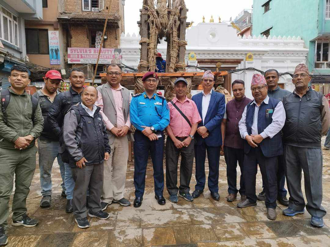 रथ निर्माणबारे गुठी संस्थानद्वारा अवलोकन  