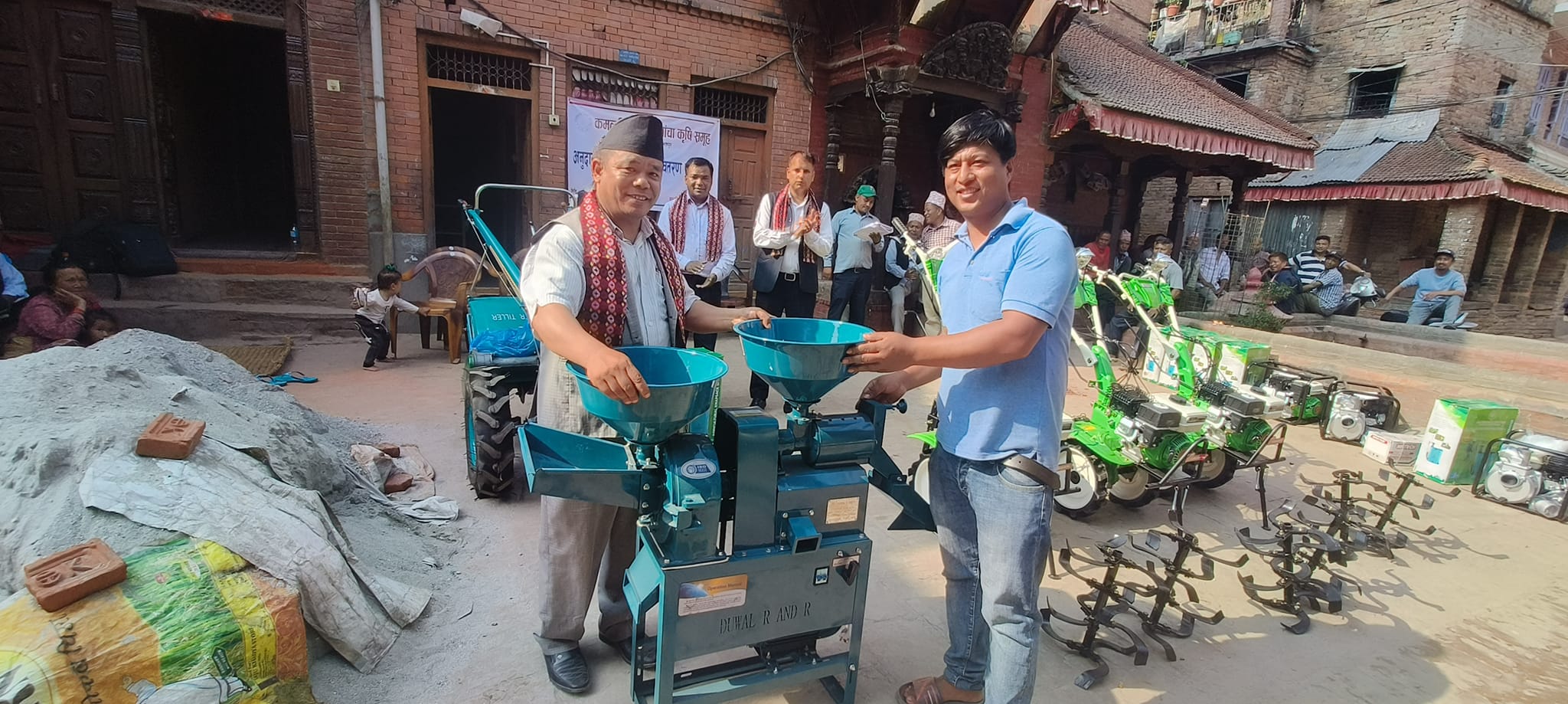 नागांचामा अनुदान प्राप्त कृषि सामाग्री वितरण