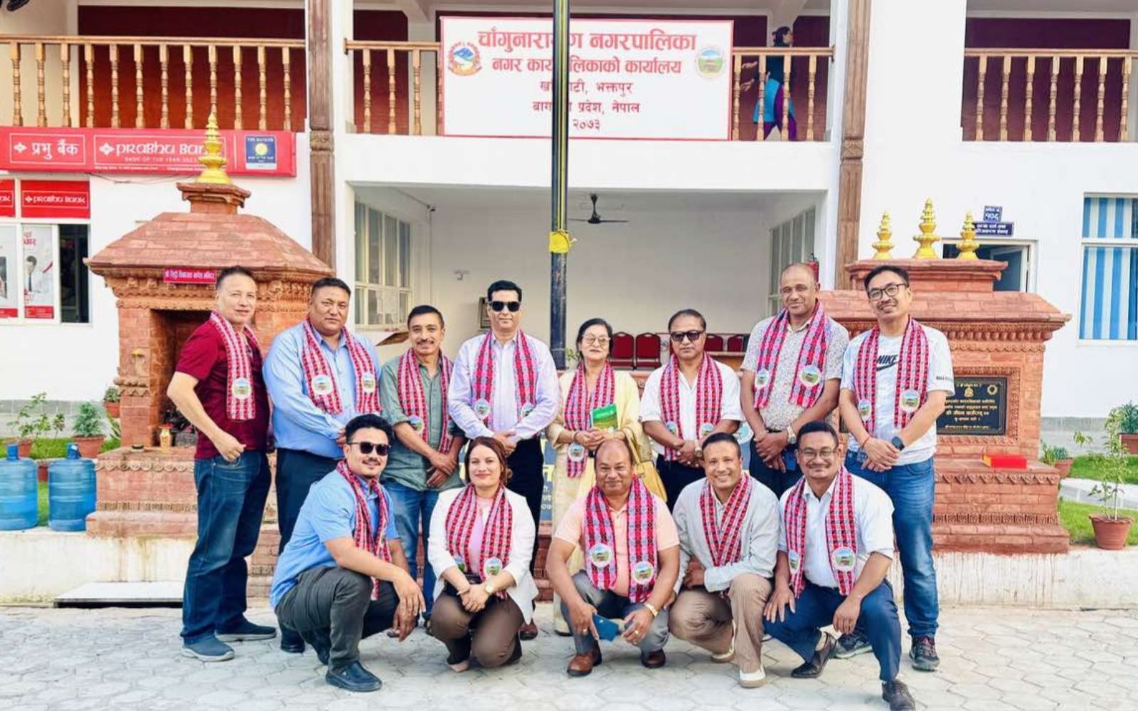 किन गए भक्तपुर उद्योग वाणिज्य संघको टोली चाँंगु ?