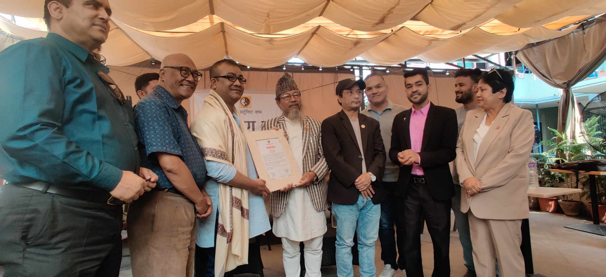 पत्रकार महासंघ एसाेसिएट संस्था कार्टुनिष्ट क्लब नेपालकाे अध्यक्षमा बासु