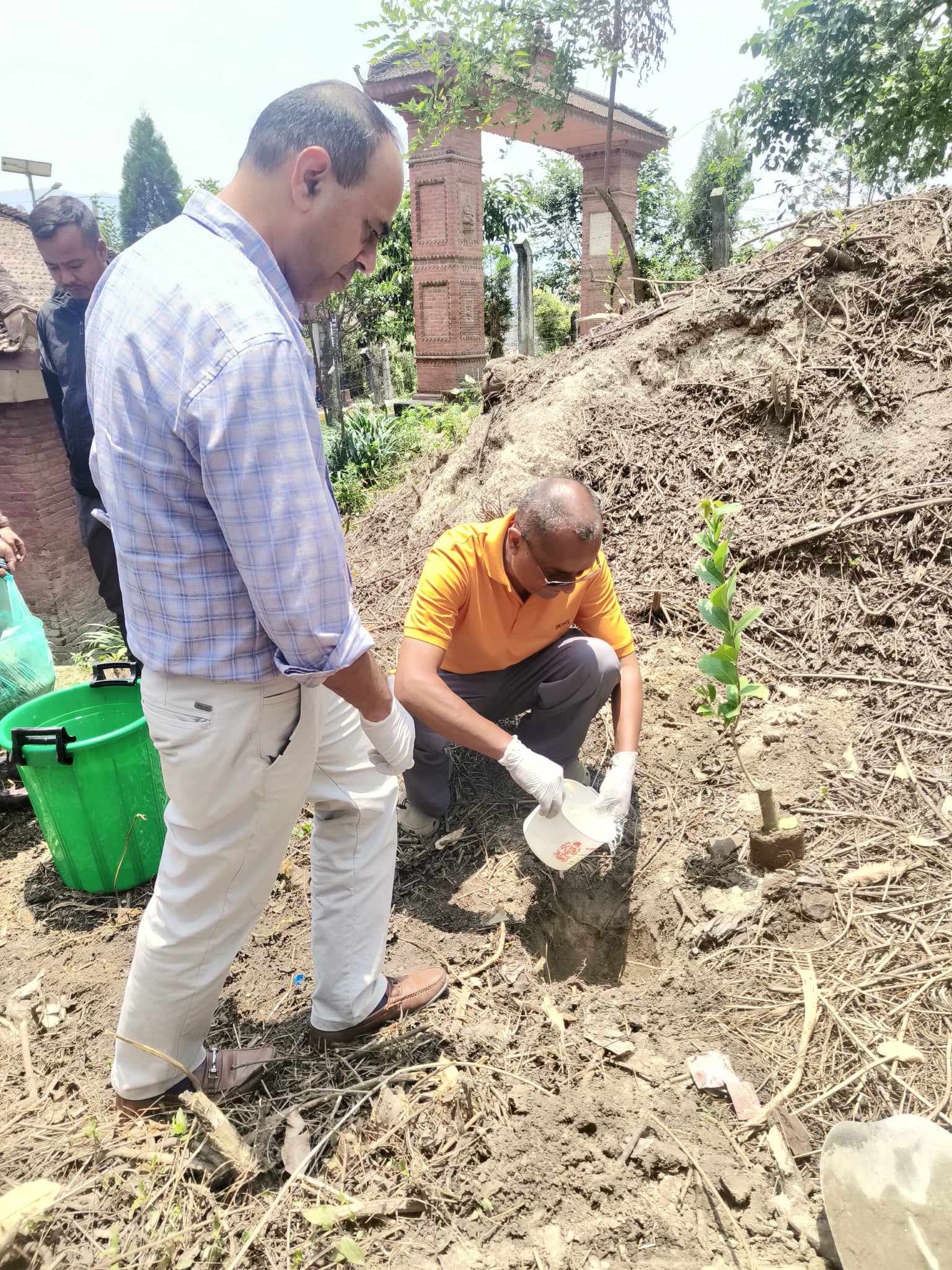 नेपाल इको प्यानलले गरयो च्वङा गणेशस्थानमा बृक्षारोपण
