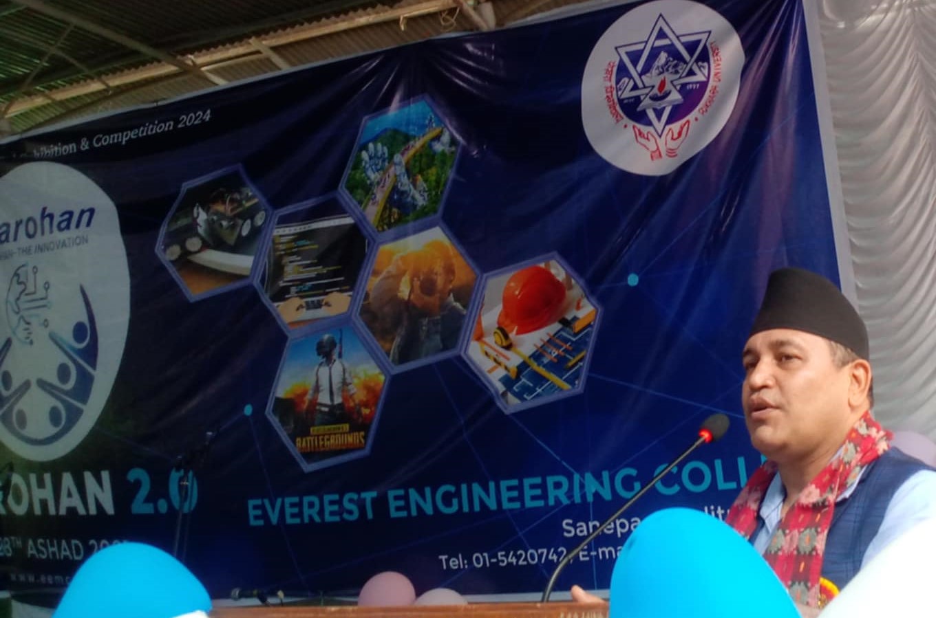 एभरेष्ट इन्जिनियरिङ कलेज सानेपामा सकियो आरोहण  २.०