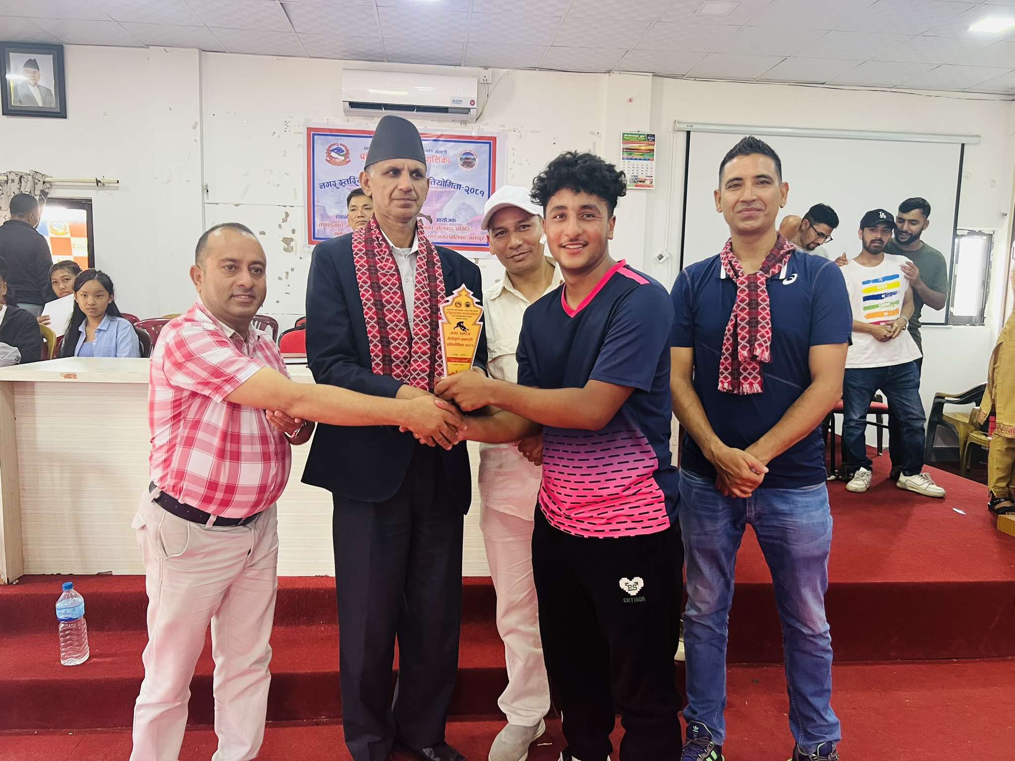 कबड्डी प्रतियोगिताको उपाधि पनौती नगरपालिकालाई