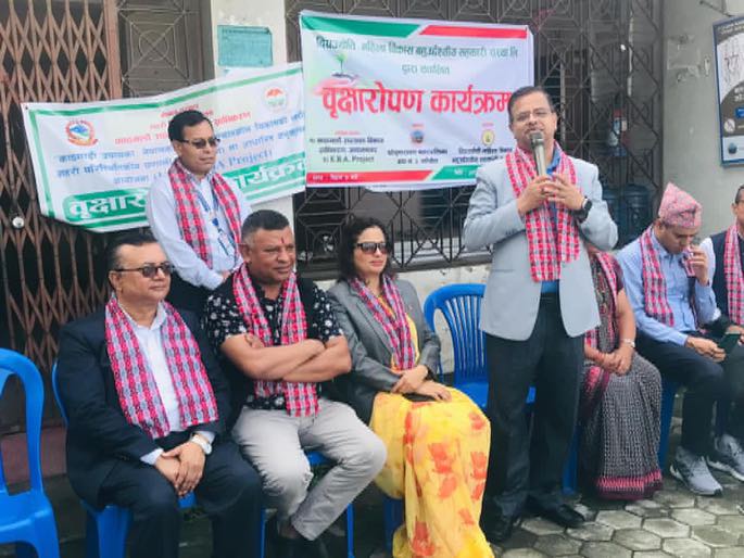 कासन झोखेल सडकका दायाँंबायाँं गरियो बृक्षारोपण