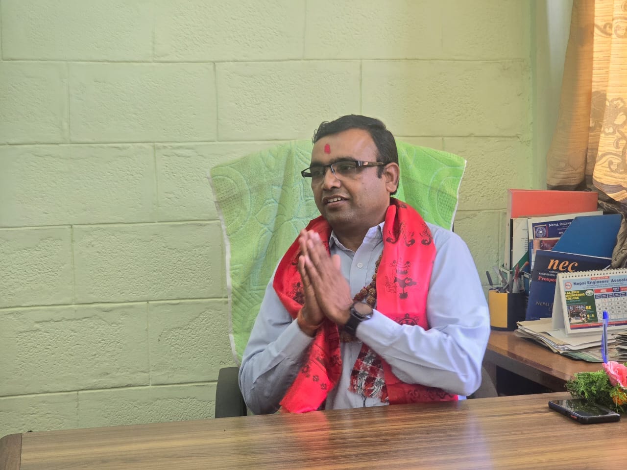 नेकको प्रिन्सिपलमा इन्जिनियर भण्डारी नियुक्त   