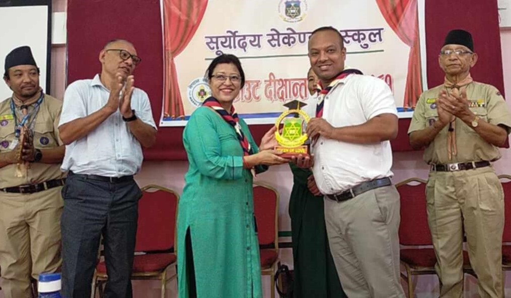 सूर्योदयमा स्काउट दीक्षान्त कार्यक्रम सम्पन्न 