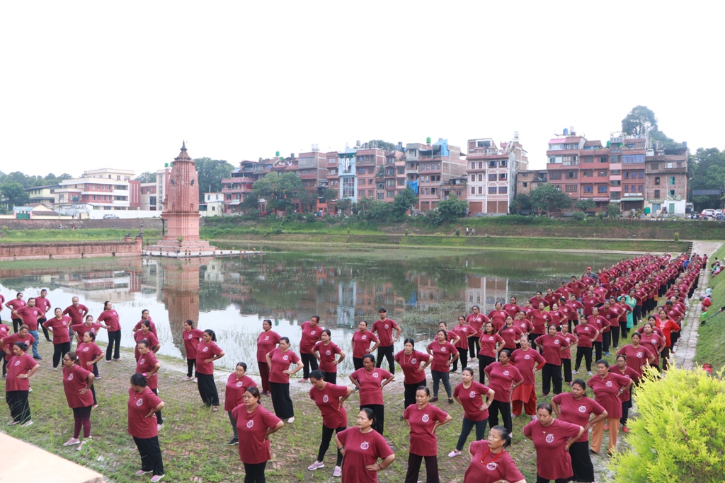 भाजुपोखरी परिसरमा बृहत छिकोङ खेल प्रदर्शन