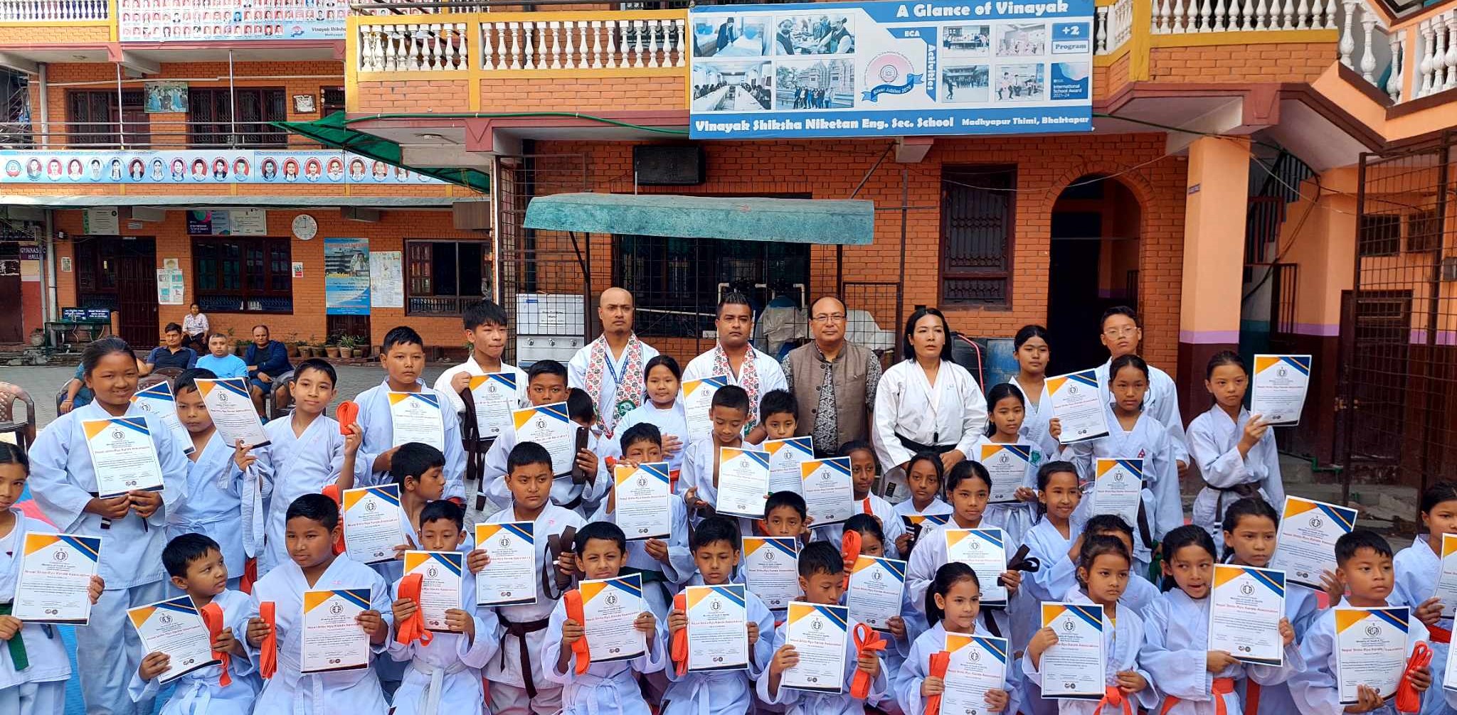 विनायकमा कराँते बेल्ट टेस्ट कार्यक्रम