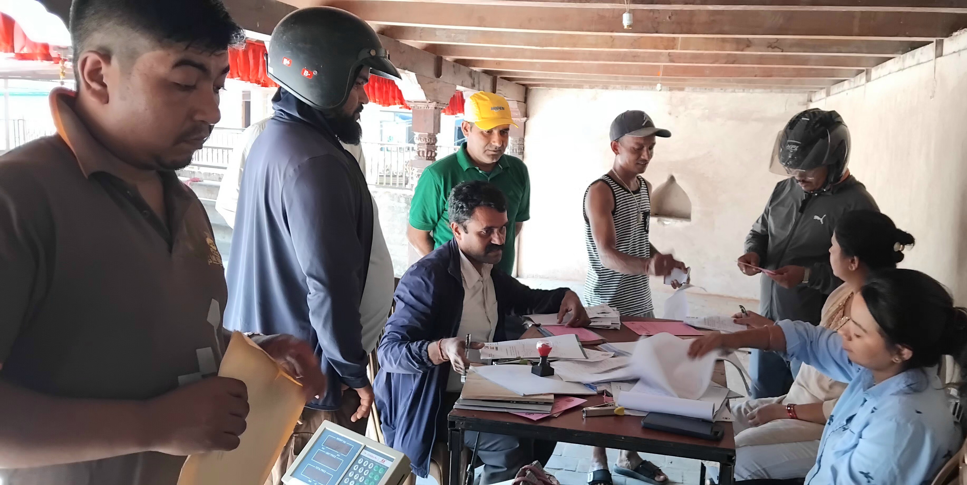 पाँचौं दिन बाराहीस्थानमा नापतौल डोर सेवा