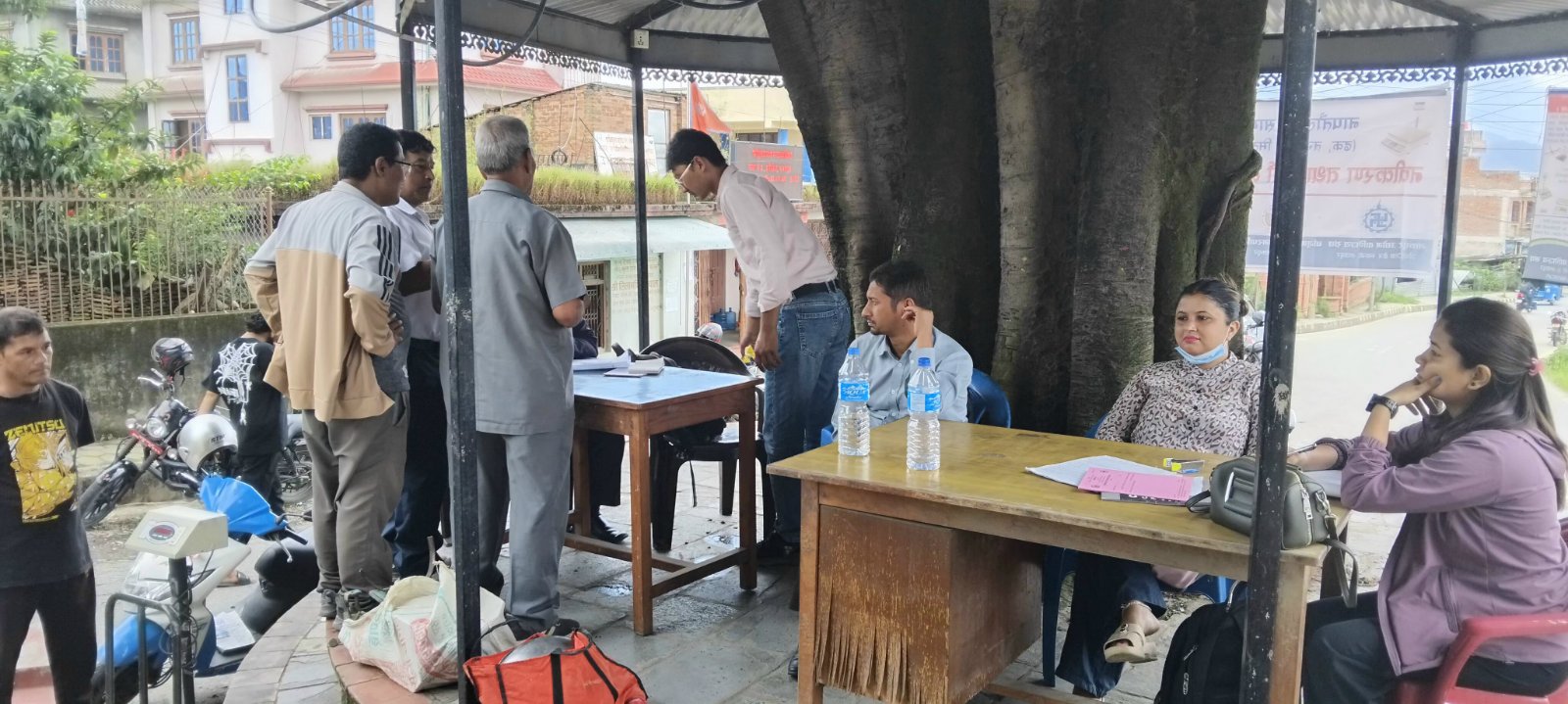 झौखेलमा दिइयो नापतौल डोर सेवा