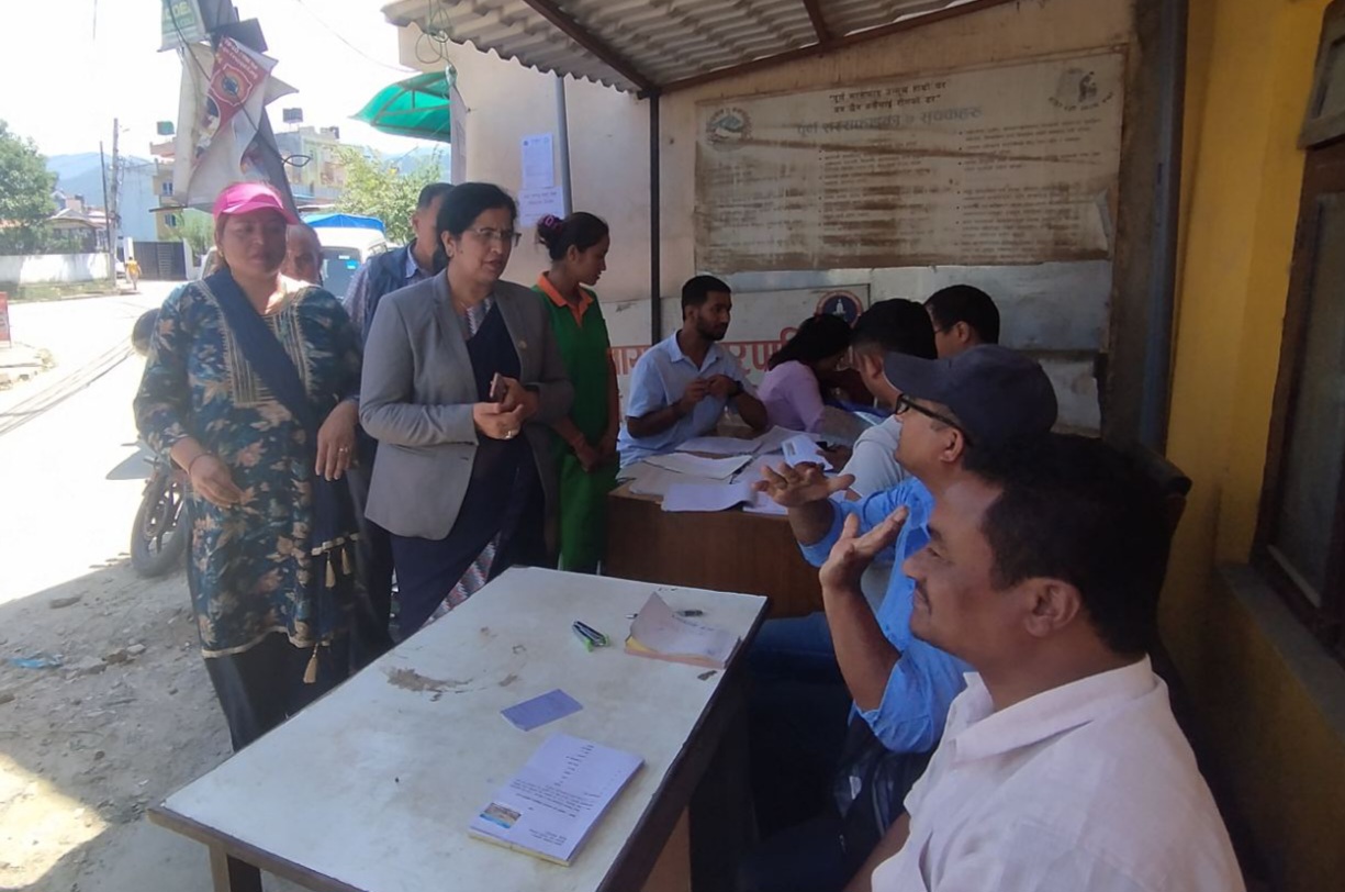 सूर्यविनायकको गाम्चाचोकमा नापतौल डोर सञ्चालन