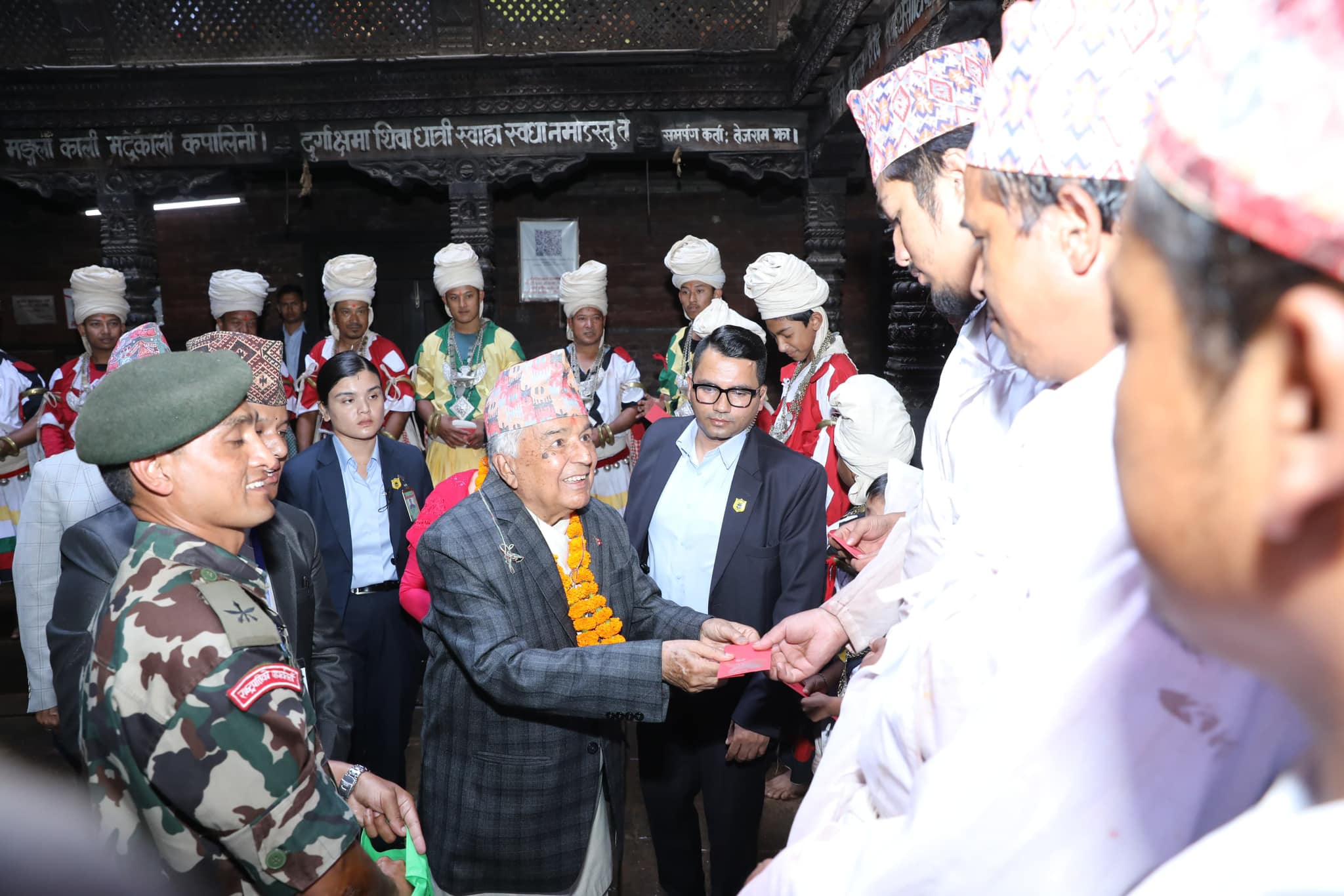 नवदुर्गा भगवतीको दर्शन तथा पूजा अर्चना 