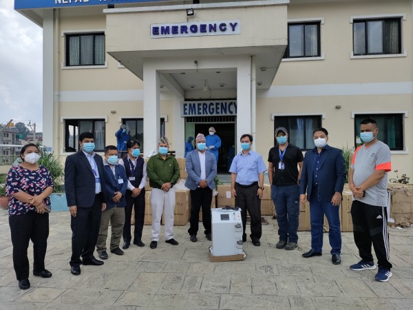 मध्यपुर थिमि नगरपालिकाद्वारा संचालित अस्पताल अक्सिजन आत्मनिर्भरतातिर