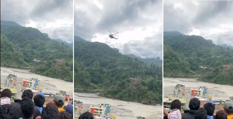 सिन्धुपाल्चोकमा आएको बाढी र पहिरोमा परी सात जनाको मृत्यु 