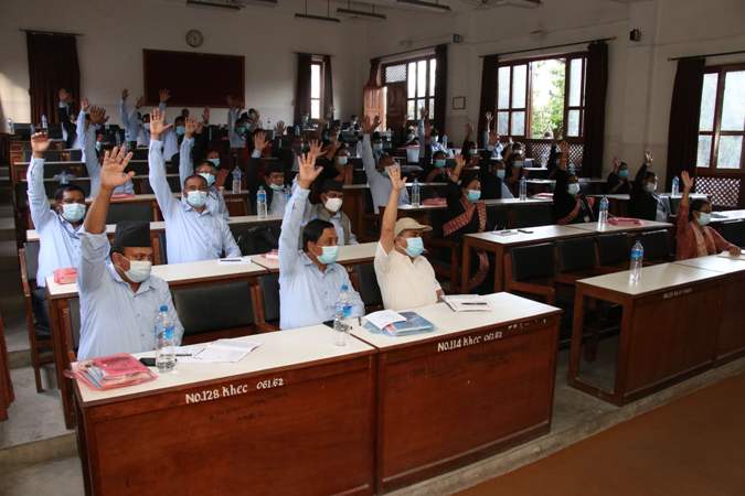 दशौं नगरसभाको पहिलो बैठकबाट विभिन्न प्रस्तावहरु पारित