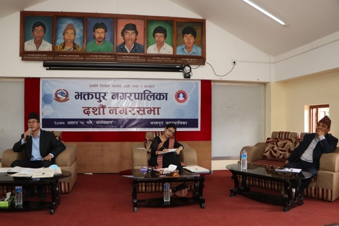 भक्तपुर नपाको दशौं नगरसभामा स्थानीय समस्यामा छलफल