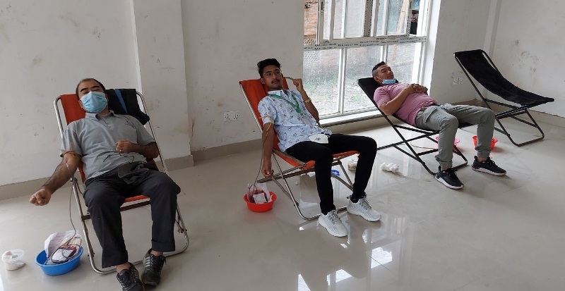 भक्तपुर उद्योग वाणिज्य संघद्वारा रक्तदान कार्यक्रम