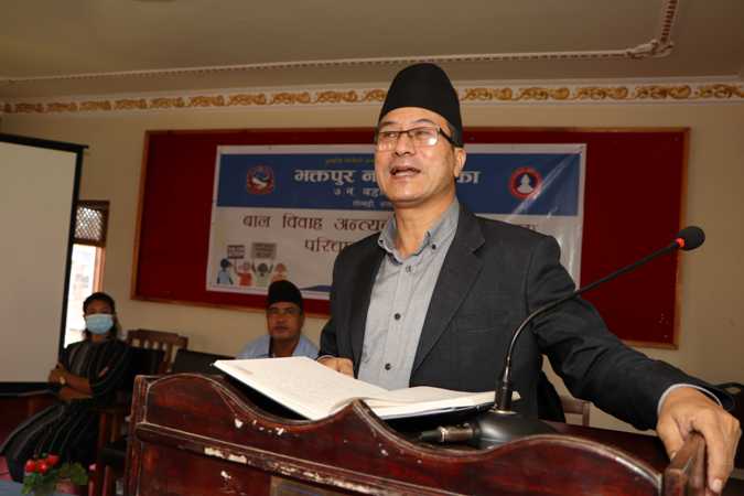 बाल विवाह अन्त्यका लागि समुदाय परिचालनबारे प्रवचन