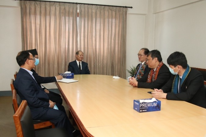 रोहितसित नेपालका लागि प्रजग कोरियाका राजदूत मानको भेट