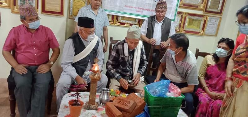 ललितपुरको स्यस्यः समाजको भवन शिलान्यास 