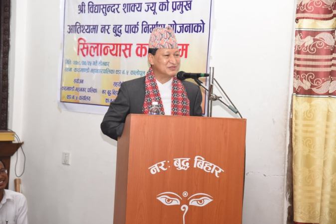 ‘नेपाल मास्क अभियान’ ले धरहराको गरिमा बढायोः मेयर शाक्य 