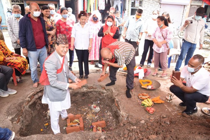 वडा १२ को कार्यालय भवन शिलान्यास ः ७ हजार १७८ वर्गफुट क्षेत्रफल